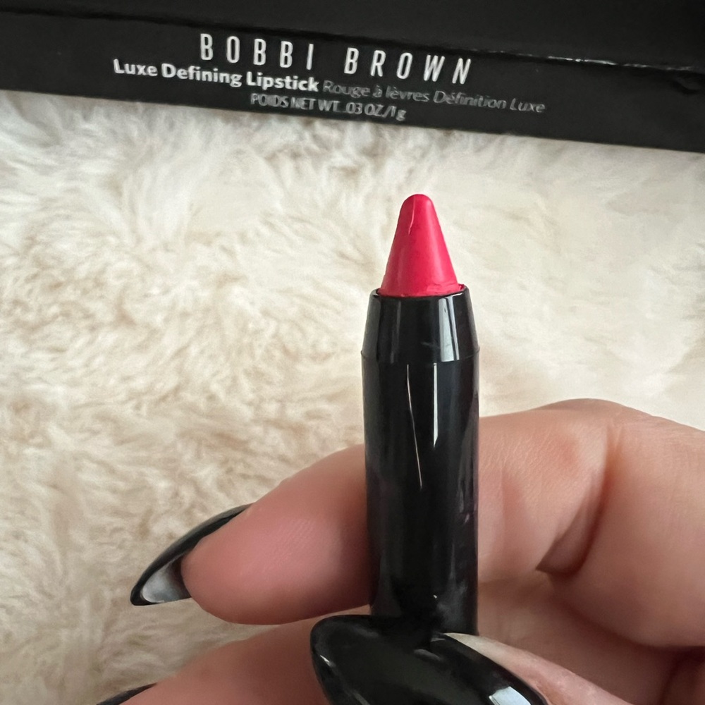Bobbi Brown Luxe Defining Lipstick Bold Baroque $40 Sold Out Viral Color Smudge - Picture 3 of 10